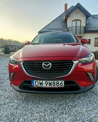 Mazda CX-3 cena 70000 przebieg: 93306, rok produkcji 2017 z Wieluń małe 352